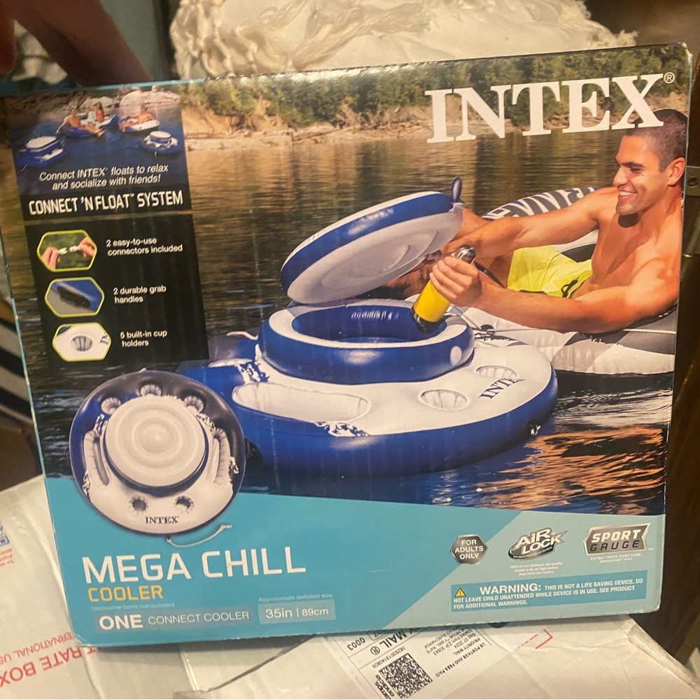 Intex River Run 1-Person Inflatable Floating Water Lounge Tube Raft - Picture 6 of 6